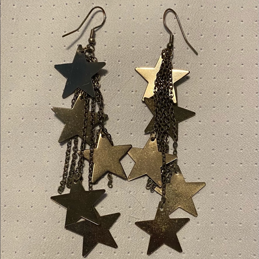 Stars dangle earrings